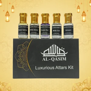 AL-QASIM Premium Attars Gift Set (Pack of Five)